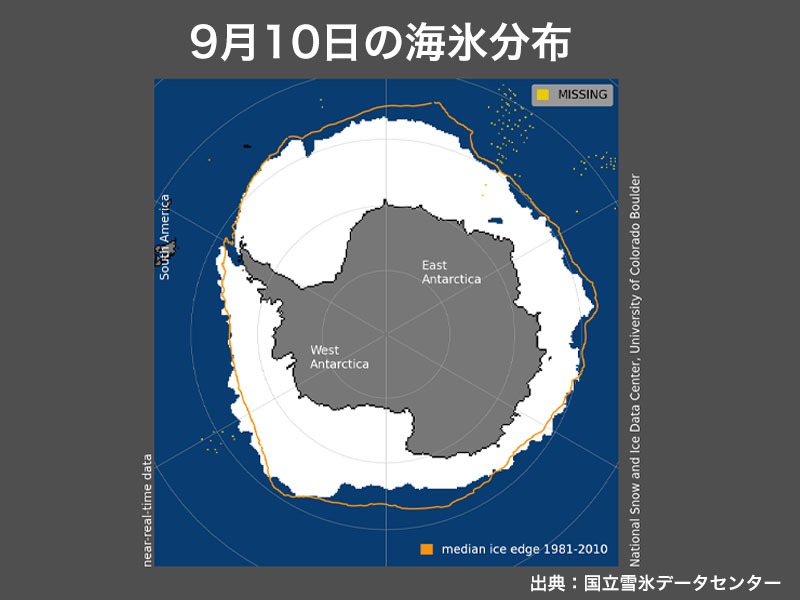 南極の海氷面積が過去最小の水準　海洋の温暖化と関連か