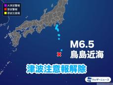 【解除】伊豆諸島の津波注意報を解除　八丈島で0.3mの津波を観測 (13時15分現在)
