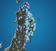 岩手県沖でM4.9の地震　最大震度3　津波の心配なし