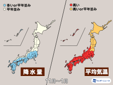 気象庁3か月予報　冬も気温高く暖冬の可能性高い　日本海側の雪は少ない傾向に