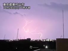 東京・多摩エリアで雷雨に　都心や横浜市も天気急変に注意