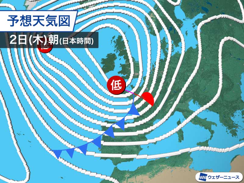 イギリス・フランスで低気圧「Ciarán」への警戒強める　暴風や高波の影響懸念