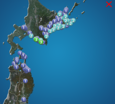北海道択捉島南東沖で地震　最大震度3　津波の心配なし