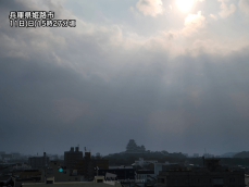 瀬戸内から近畿を雨雲が通過中　大阪や京都も急な雨に注意