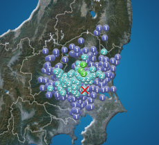 茨城県南部でM4.0の地震　最大震度3　津波の心配なし