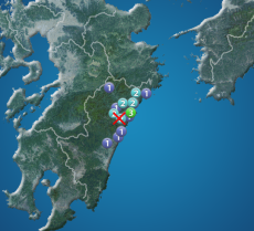宮崎県北部平野部でM3.0の地震　最大震度3　津波の心配なし