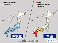 気象庁1か月予報　3月終わりから気温上昇　桜開花は一気に進むか