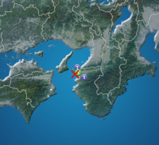 紀伊水道でM3.0の地震　 和歌山県で震度3　津波の心配なし