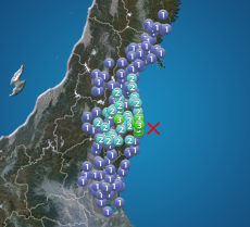 福島県沖でM4.6の地震　最大震度3　津波の心配なし
