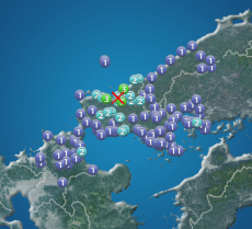 山口県で震度3の地震発生　津波の心配なし