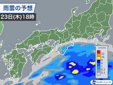 今日は関東から西で雨が心配　沖縄は強雨や雷雨に注意