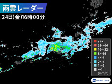 沖縄本島は断続的に激しい雨　那覇で1時間に30mm