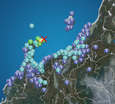 能登半島沖でM4.8の地震　石川県珠洲市で震度4　津波の心配なし