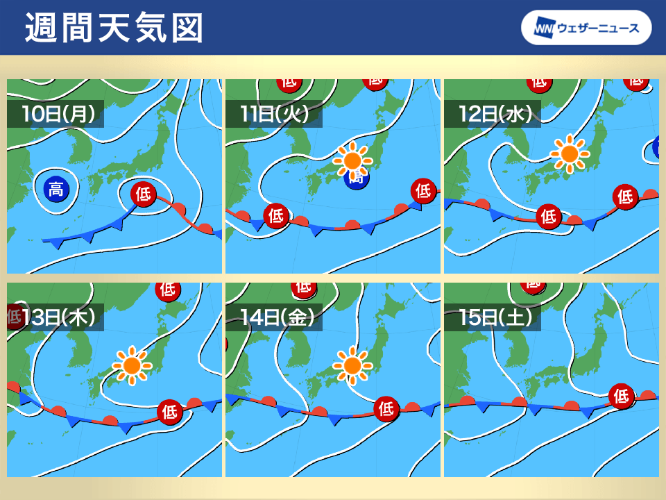 九州南部は今日梅雨入り　他の地域は来週後半以降か