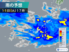 沖縄や奄美は激しい雨に要注意　梅雨前線の活動が活発に