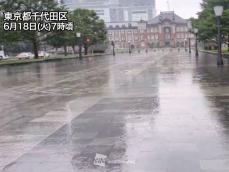 関東は朝から断続的な強雨　夕方の帰宅時間帯に雨のピークに