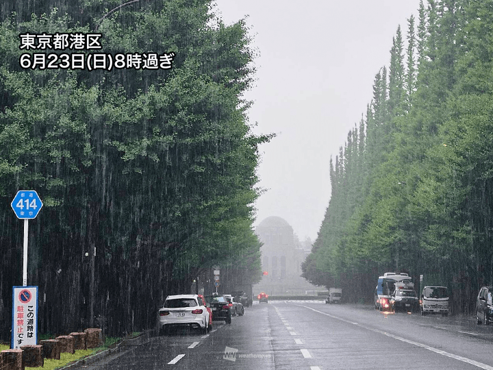 関東は朝から広範囲で本降りの雨　一旦弱まっても傘は手放せず