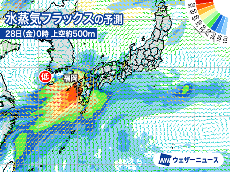 九州は今夜以降、大雨災害に厳重警戒　線状降水帯形成で猛烈な雨も