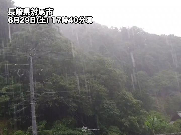 九州で再び激しい雨に　明日にかけて大雨警戒