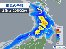 明日以降は梅雨前線が北上 日本海側を中心に大雨のおそれ