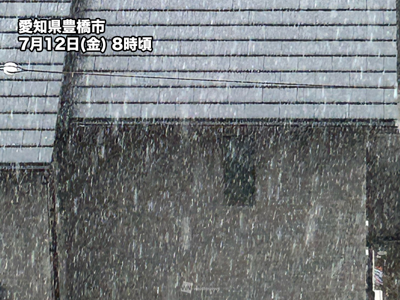 西日本や東日本の所々で雨が強まる　午後は関東で強雨のおそれ