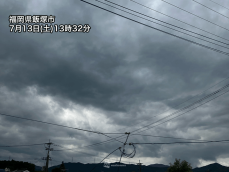 西日本から東海に雨の範囲広がる　関東も急な雨に注意
