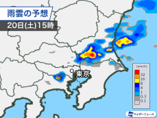 関東は猛暑の後の雷雨に注意　北部ではすでに雨雲が発生