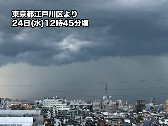 東京都心でもゲリラ雷雨が発生　猛暑は一旦和らぐ