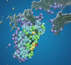 日向灘でM5.2の地震　宮崎県で震度4　津波の心配なし