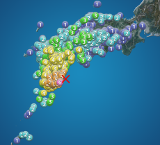 日向灘でM7.1の地震　宮崎県日南市で震度6弱　津波注意報発表