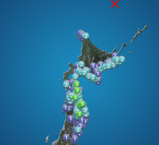 オホーツク海南部でM6.8の深発地震　北海道〜東北で震度3　津波の心配なし