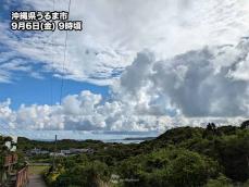 沖縄付近に寒冷渦が停滞　天気の急変に要注意