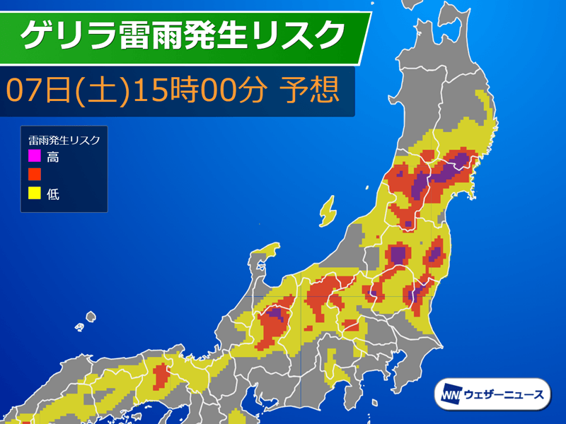 東北や北陸など急な雨が心配　明日は関東など天気急変に注意