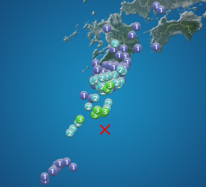 種子島南東沖でM5.8の地震　鹿児島県で最大震度3　津波の心配なし