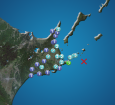 根室半島南東沖でM4.6の地震　北海道根室市で震度3　津波の心配なし