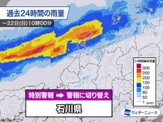 大雨特別警報を警報に切り替え　雨が落ち着いていても災害に警戒