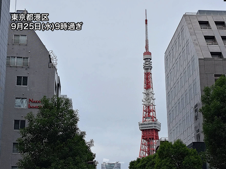 関東や東北太平洋側で弱い雨　午後はさらに雨が降りやすい