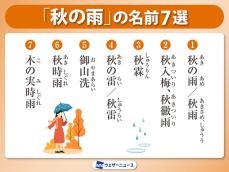 「木の実時雨(このみしぐれ)」ってどんな雨？　秋を楽しむ雨の名前7選