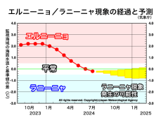 平常の状態もラニーニャ現象発生の兆し(エルニーニョ監視速報)