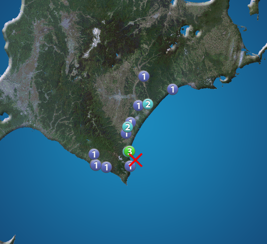 北海道 十勝沖でM4.4の地震　広尾町で震度3　津波の心配なし