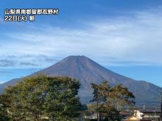 今季はまだ富士山の初冠雪発表なし　統計開始以来最も遅い記録になる可能性