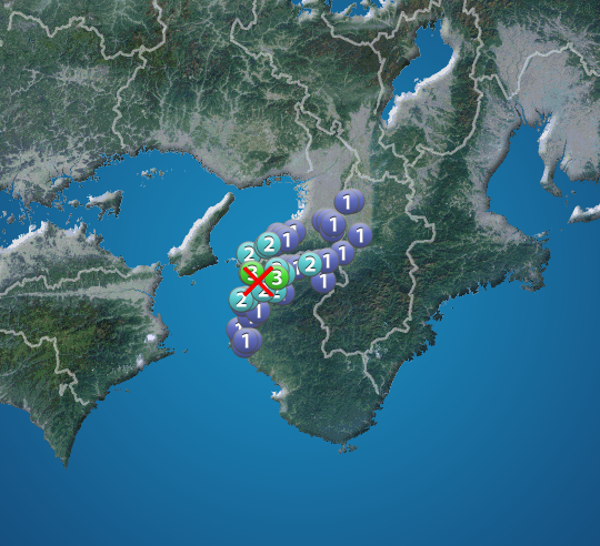 和歌山県北部でM4.0の地震　最大震度3　津波の心配なし