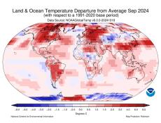 2024年の世界の気温は99.8%の確率で過去最高に　アメリカ海洋大気庁