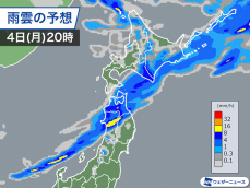 北日本を寒冷前線が通過　強い雨は東北北部へ