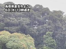 日本海側では強雨や雷雨に注意　北海道は今夜から雪予報