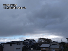 立冬に合わせて冬型の気圧配置　本州の日本海側は時雨