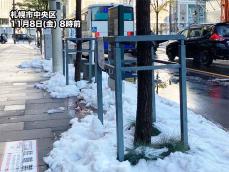 日本海側の雪や雨はピーク越え　積雪残る札幌などは路面凍結注意