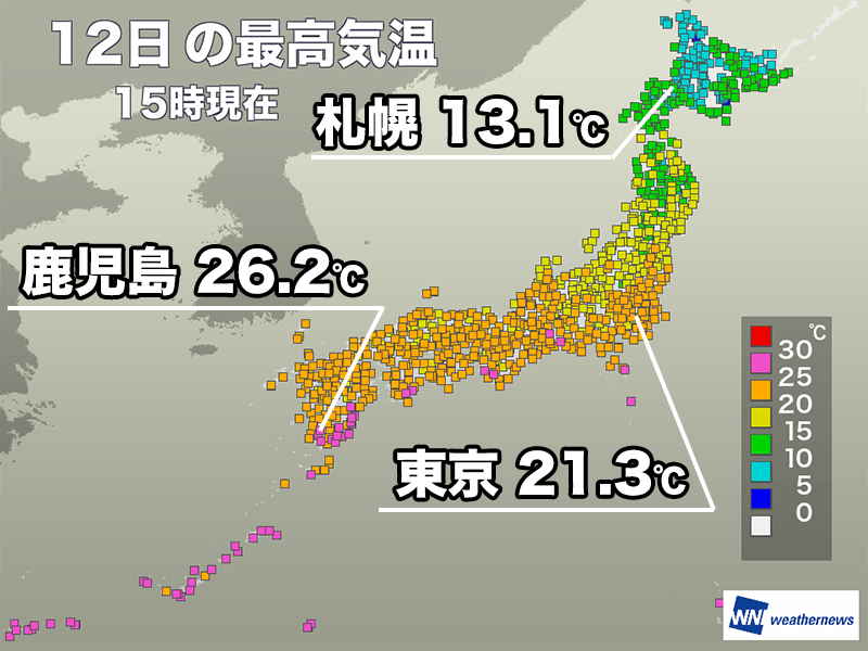 鹿児島は連日の夏日　季節外れの陽気が続く