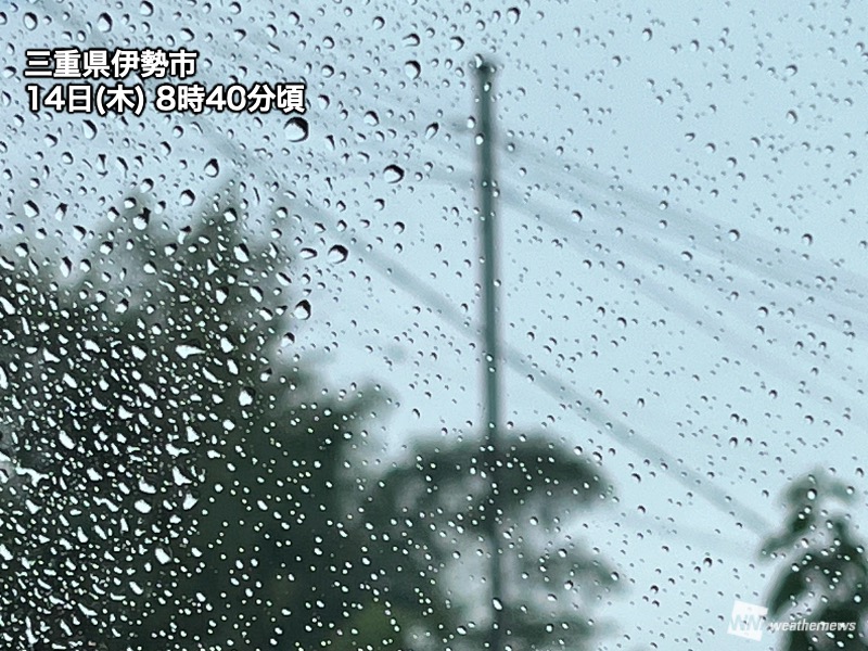 東海は小雨降る曇天　夜にかけて雨の範囲は拡大傾向