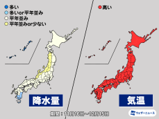 気象庁1か月予報　冬型の気圧配置は一時的　気温は高い傾向が続く